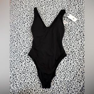 NWT black one piece bathing suit